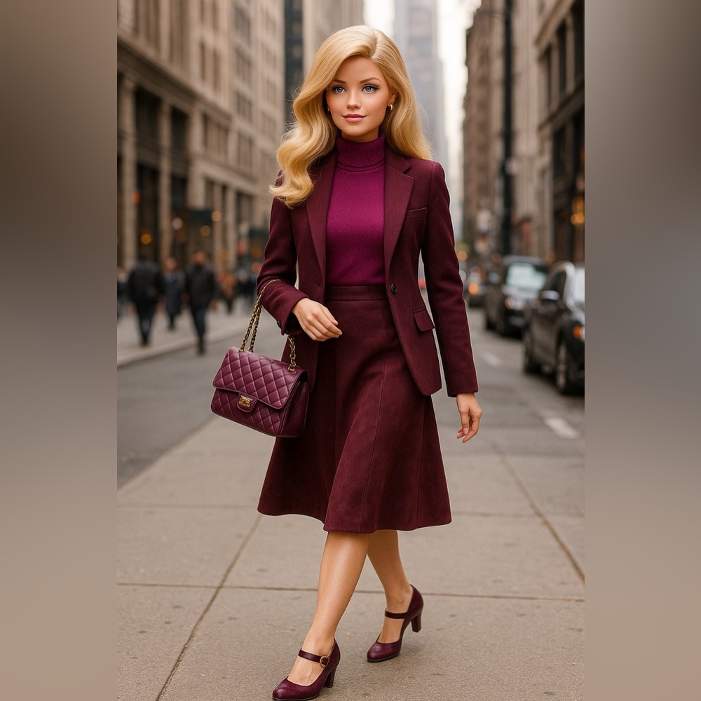 Giani Bernini Maroon and Purple Heels